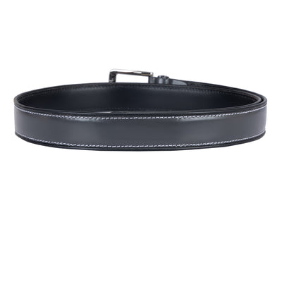 Casual Plain Leather Belt - Grey