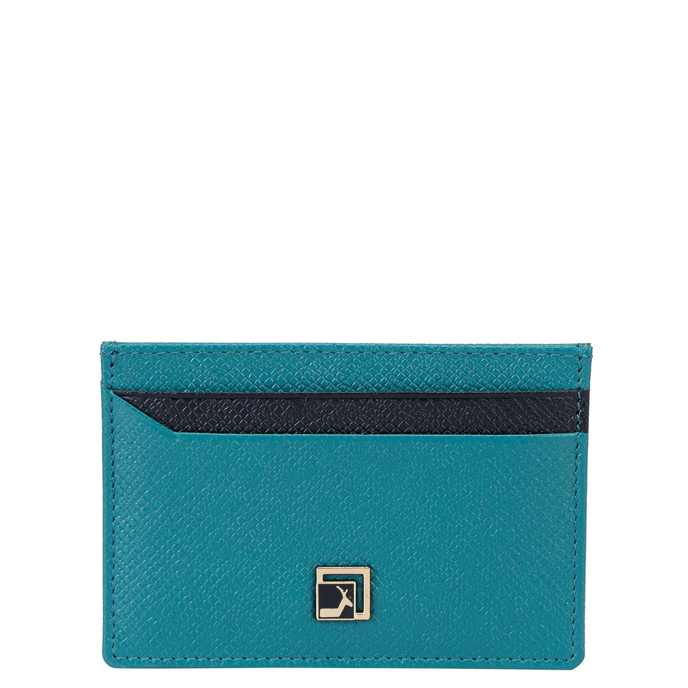 Franzy Leather Card Case - Teal