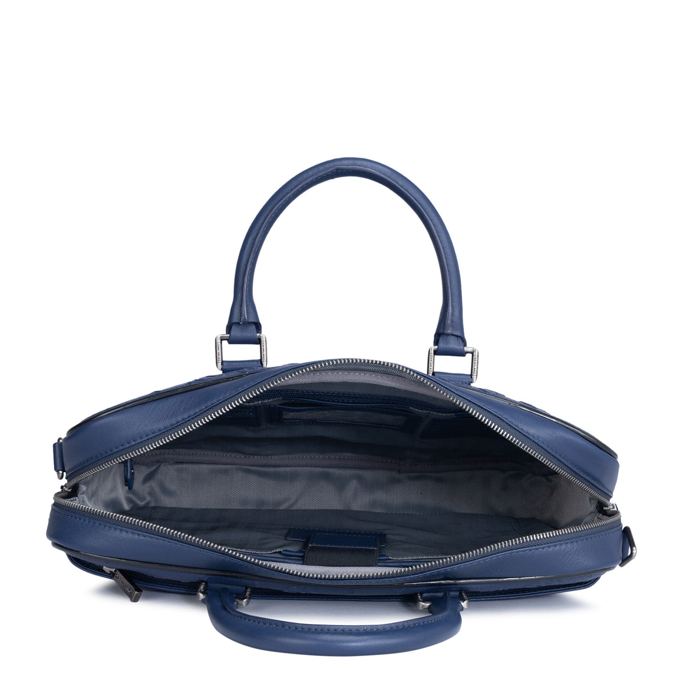 Patriot Blue Wax Monogram Leather Laptop Bag - Upto 14"