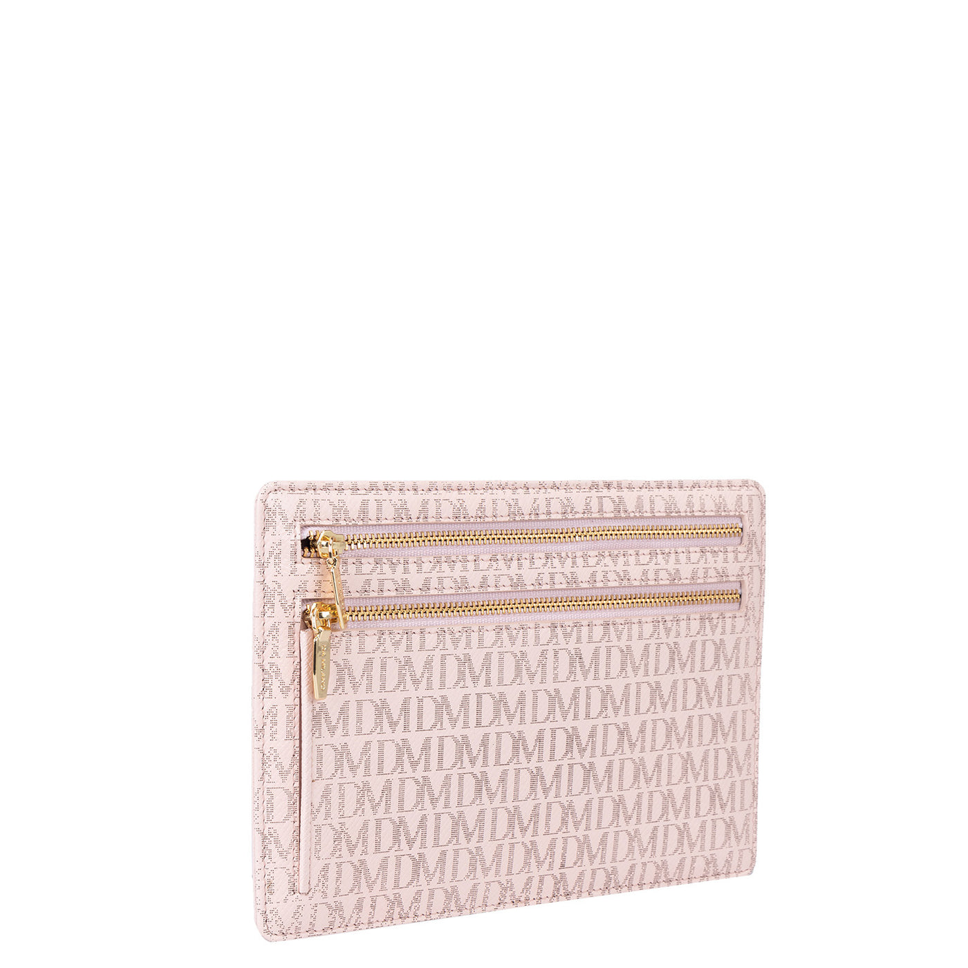 Small Monogram Franzy Leather Clutch - Blush