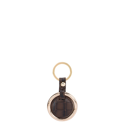 Brown Croco Effect Ladies Wallet & Keychain Gift Sets