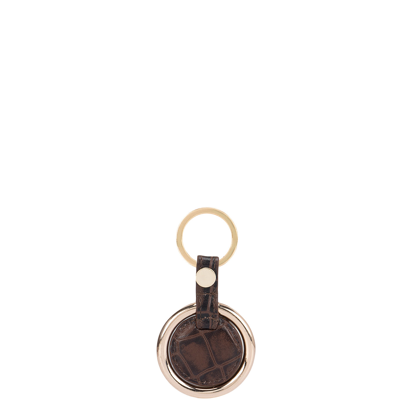 Brown Croco Effect Ladies Wallet & Keychain Gift Sets
