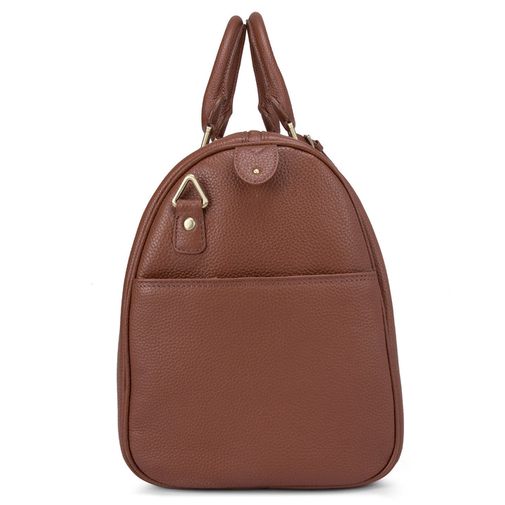 Wax Leather Luggage - Cognac