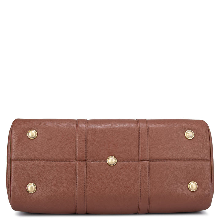 Wax Leather Luggage - Cognac