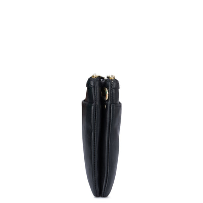 Small Wax Leather Sling - Black