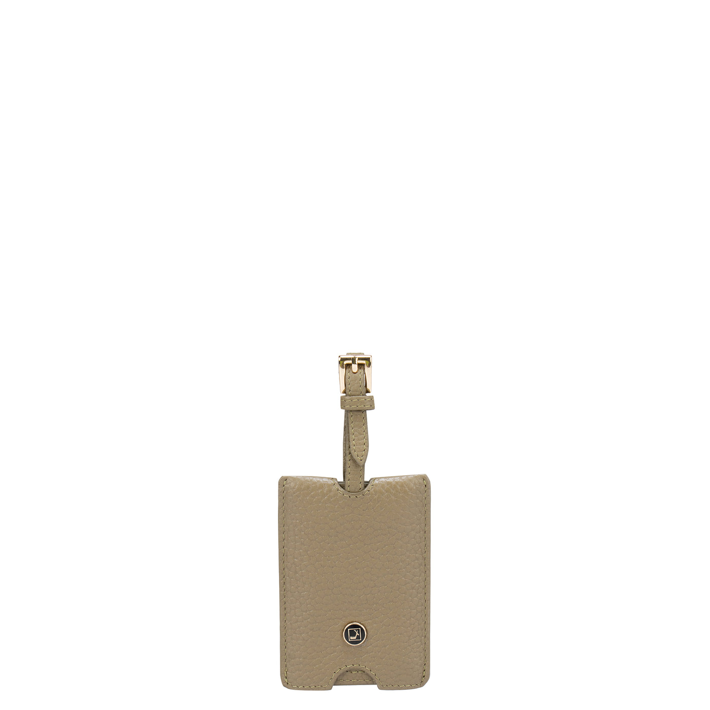 Wax Leather Luggage Tag - Olive