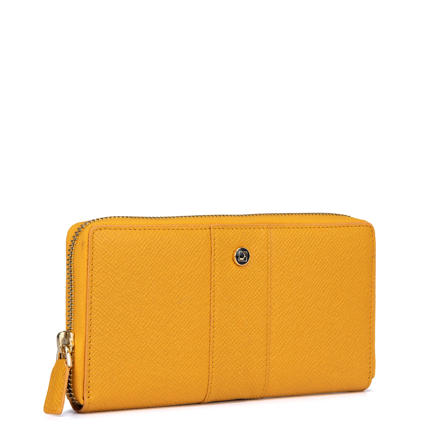 Franzy Leather Ladies Wallet - Mustard