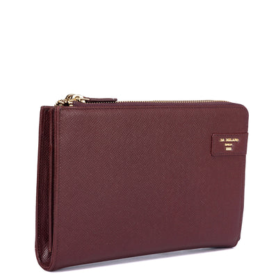Franzy Leather Multi Pouch - Blood Stone