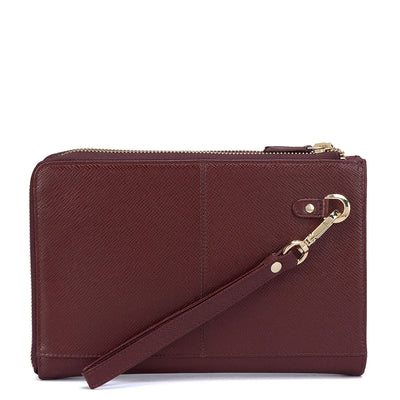 Franzy Leather Multi Pouch - Blood Stone