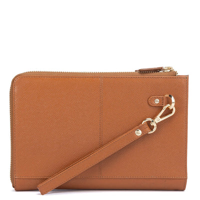 Franzy Leather Multi Pouch - Cognac