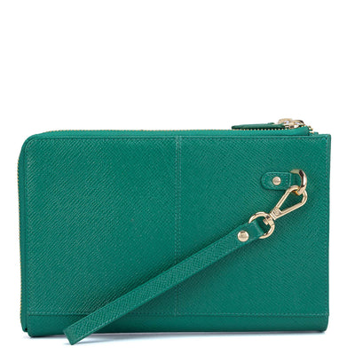 Franzy Leather Multi Pouch - Green