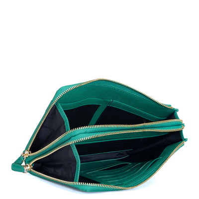 Franzy Leather Multi Pouch - Green