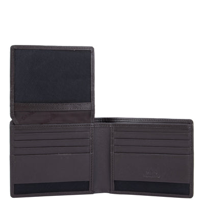 Plain Leather Mens Wallet - Brown