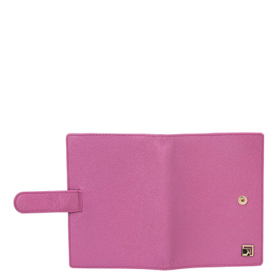 Franzy Leather Passport Case - Pink