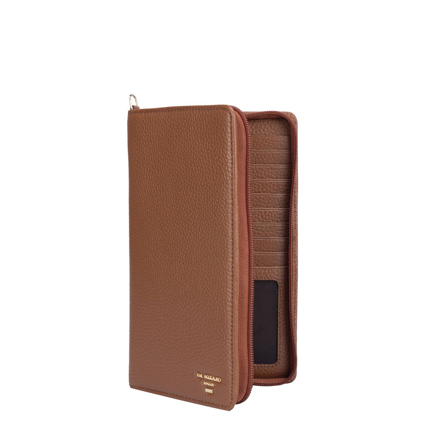 Wax Leather Passport Case - Cognac