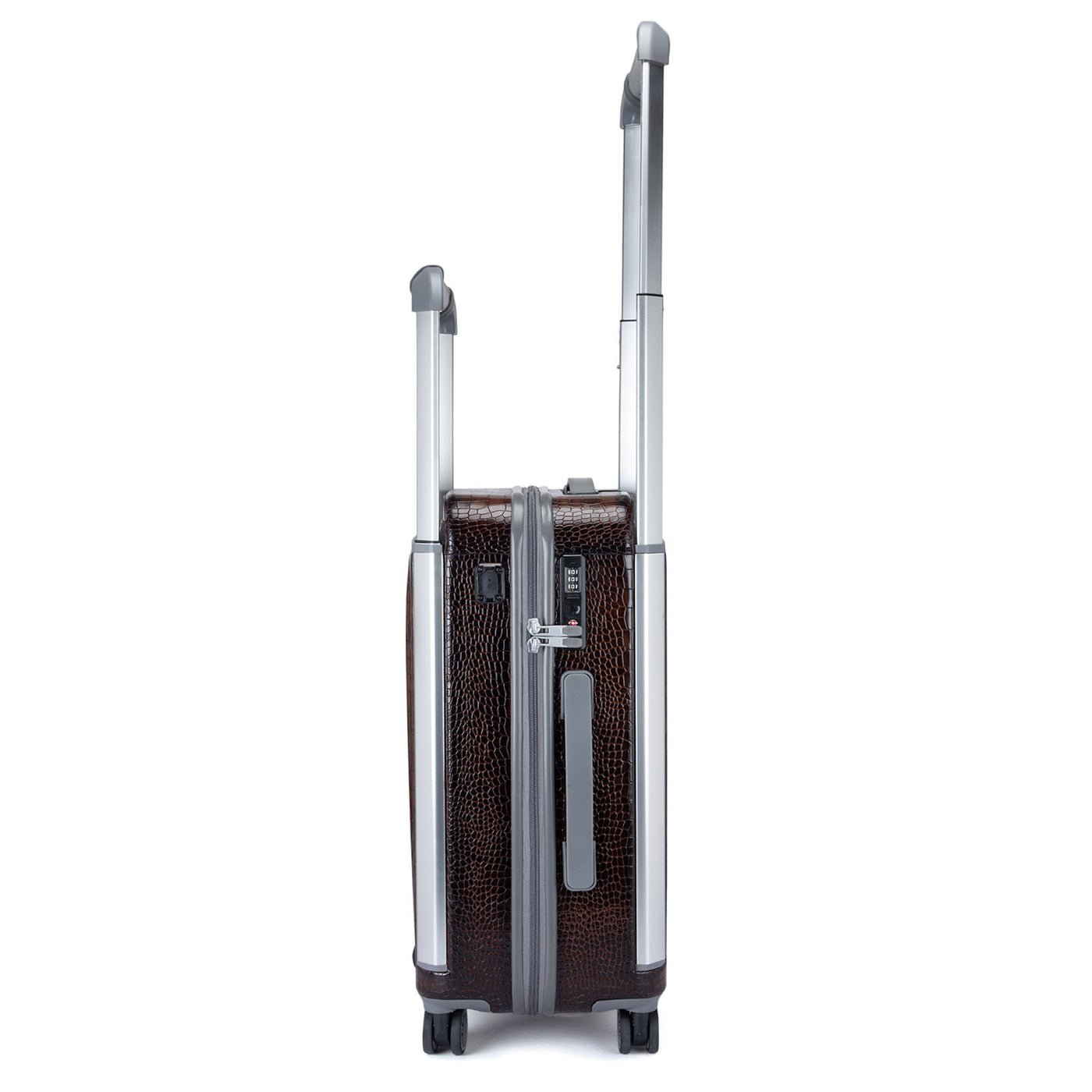 Croco Leather Trolley - Brown