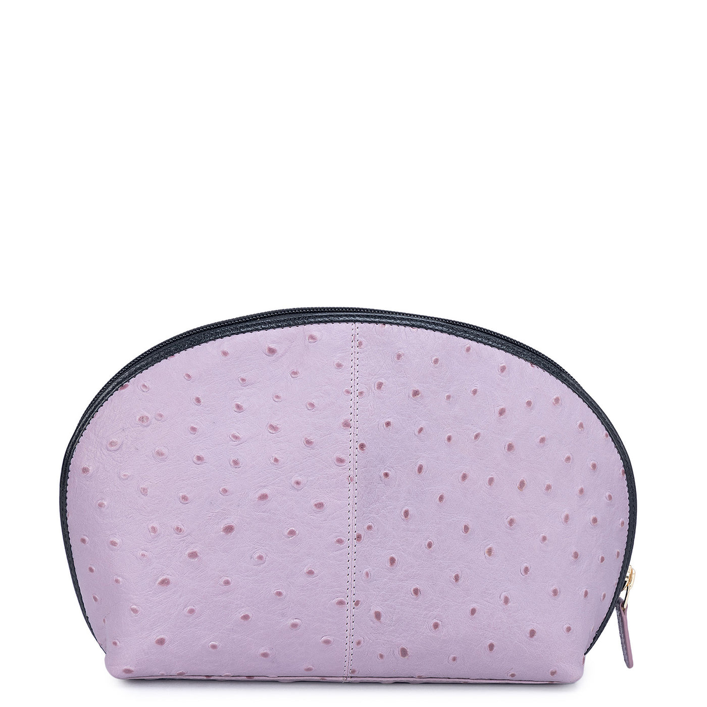 Ostrich Leather Vanity Pouch - Lavender